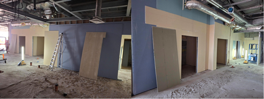 internal construction progress at Troon Leisure Club